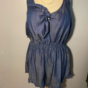 *WORN ONCE* Mossimo M Chambray Romper